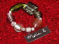 murano bead stretchy bracelets